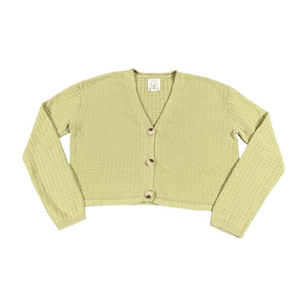 Billabong Cardigan Sweater Cropped Coastal Beach Surf Boho Women’s Top Size M